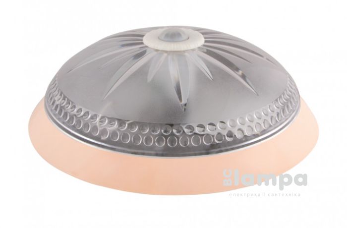 Светильник настенный ERKA 1149D-K 2*26W Е27 крем / прозрачный датчик движения IP20