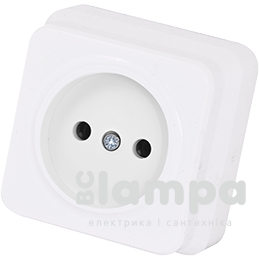 Розетка 1 - на  накладна  біла  IP20  "Misya" (05 11 113)