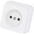 Розетка 1 - на  накладна  біла  IP20  "Misya" (05 11 113)