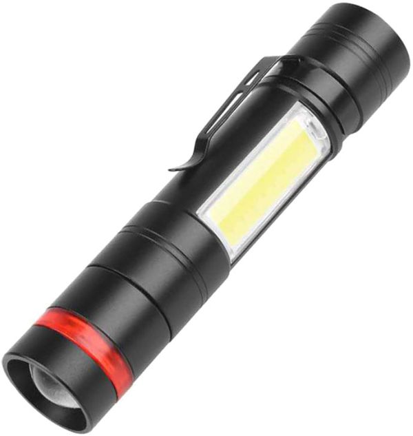 Ліхтар QUANTUM ручний Assistant 3W LED+COB з USB з функцією Power Bank (QM-FL1030)