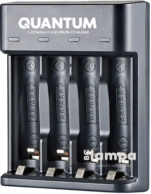 Зарядний пристрій Quantum QM-BC1040 для NI-MH/NI-CD 1.2V акум. AA/AAA 4-slot (USB)