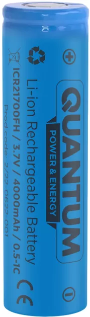 Акумулятор 21700 QWANTUM Li-Ion 4000mAh 0.5-1C (ICR21700FH/4000)
