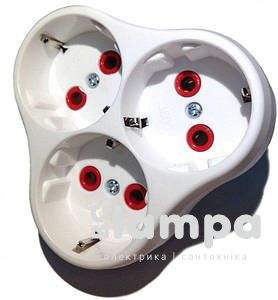 Тройник с з/к "Звезда" сірий DE-PA 10009