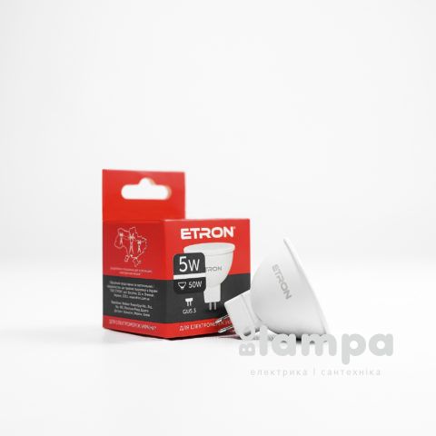 Лампа ETRON LED MR16  5W 4200K GU5.3 Light Power (1-ELP-062)
