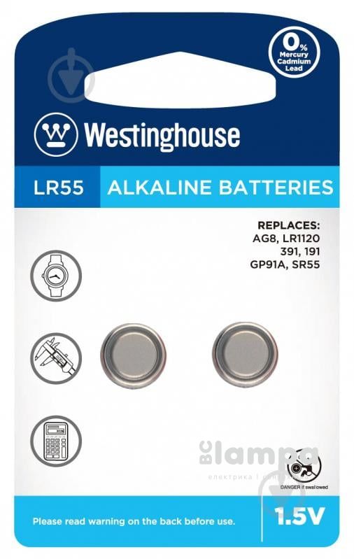 Батарейка AG08 WESTINGHOUSE (LR55)