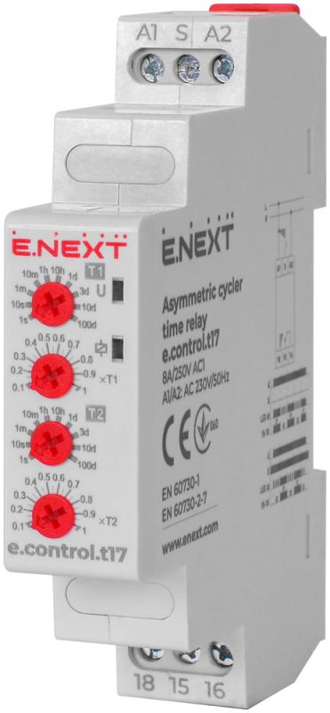 Реле часу асиметричного повторення циклу e.control.t17 (i0310029)