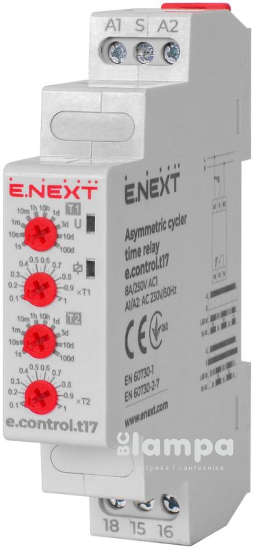Реле часу асиметричного повторення циклу e.control.t17 (i0310029)