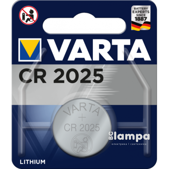 Батарейка CR2025  VARTA Prof 3V