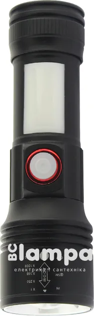 Ліхтар QUANTUM ручний Adept 10W LED zoom+COB з USB (QM-FL1031)