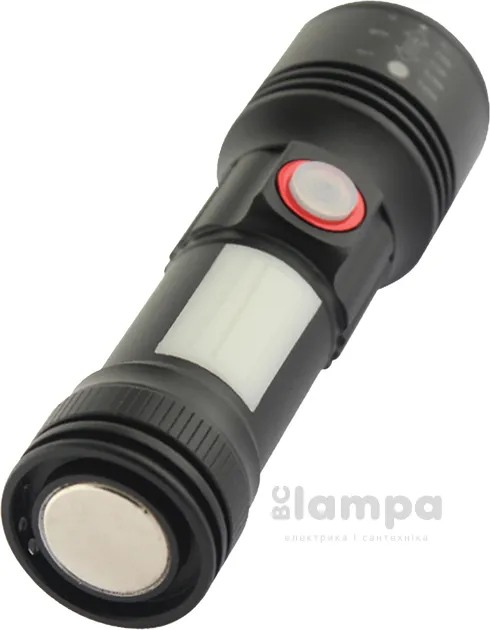 Ліхтар QUANTUM ручний Adept 10W LED zoom+COB з USB (QM-FL1031)