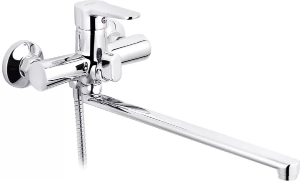 Змішувач KRONER ванна Elbe-C070 довгий гусак (CV014921)