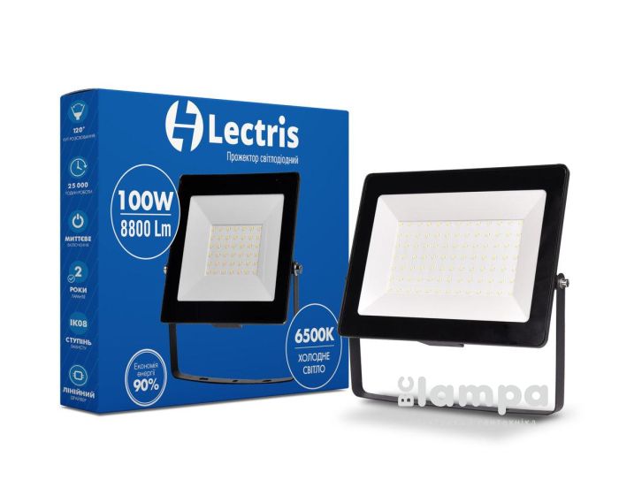 Прожектор LECTRIS LED 100W 6500K IP65 8800Lm 185-265V (1-LC-3005)