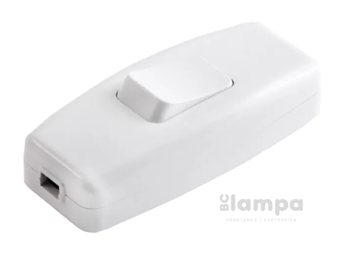 Вимикач Бра клавішний білий LUXEL/ALFA/RIGHT HAUSEN (1007/040075)