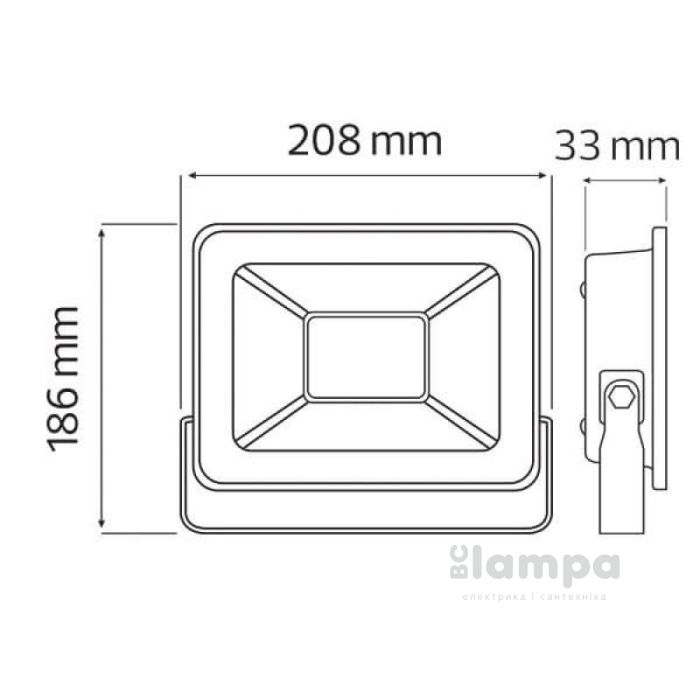 Прожектор HOROZ PARS-50 LED 50W 6400K IP65 8000lm 220V (068-008-0050)
