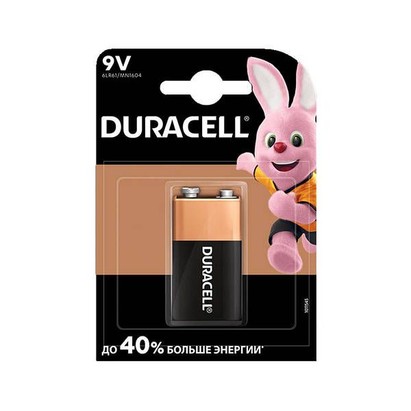 Батарейка DURACELL Alkaline 9V (6LR61)