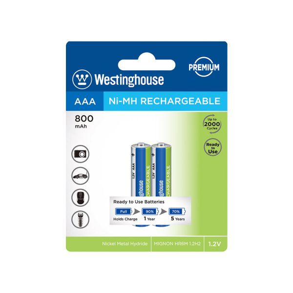 Акумулятор AAA WESTINGHOUSE (R03)  800mAh 2шт.- ціна за1шт.