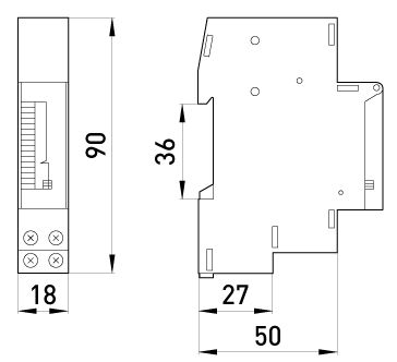 Реле часу електромеханічне 18мм e.control.t03 (i0310008)