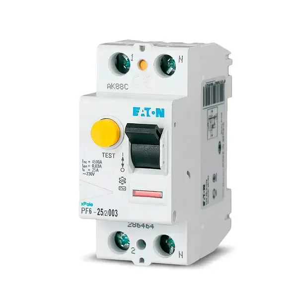АД, вимикач диф.струму з захистом від надструмів Eatone PFL6 - 2/16/1N/C/003 (286467) Serbia
