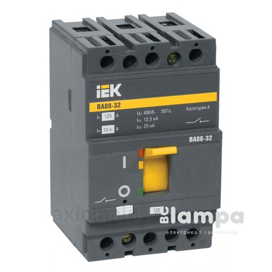 Автоматичний вимикач IEK ВА88-33 3Р  80А 25кА