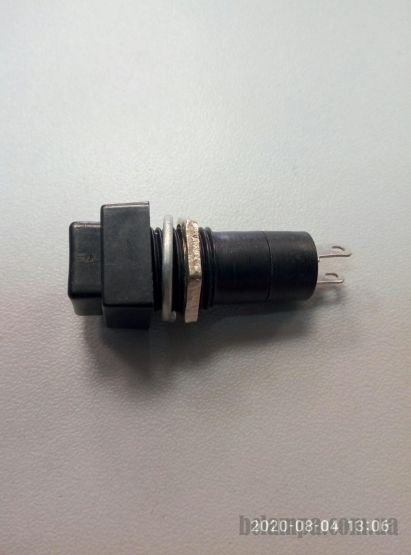 Кнопка квадратная средняя PSB - 12A черная с фиксацией ON-OFF 2pin1A/220V (11-0625BK/169998)