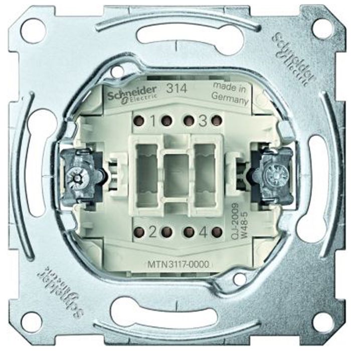 Schneider Electric Asfora алюміній вимикач 1 кл. перехр. (ЕРН0500161)