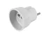 Перехідник ЄВРО Lemanso  білий 6A,250V "мідь" / LMA015