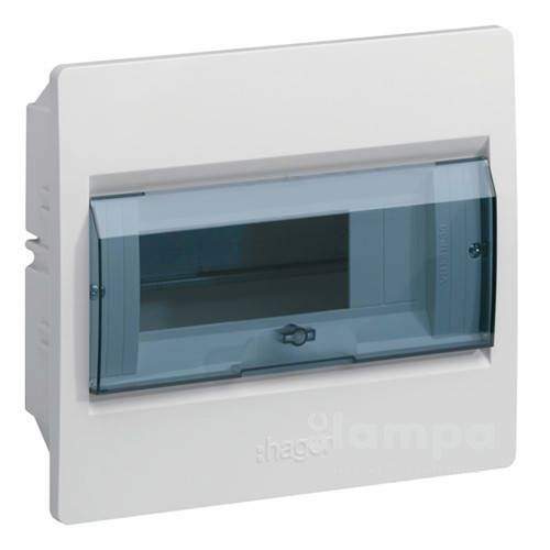 Hager Cosmos щит розподільчий внутр.устан  8 мод. прозоріі дверцята, пластик (VR108TD)