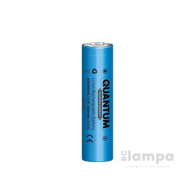 Акумулятор 14500 QWANTUM Li-Ion  800mAh 0.5-1C з клемним виступом (ICR14500TH/800)
