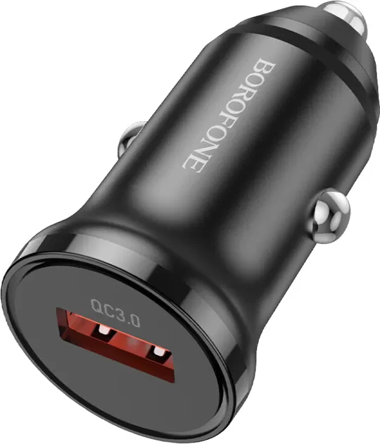 Зарядний пристрій BOROFONE BZ18B 18W Black автомобільний