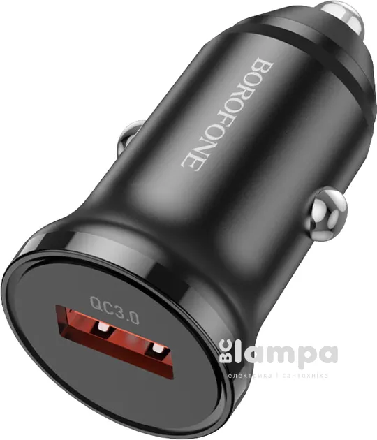 Зарядний пристрій BOROFONE BZ18B 18W Black автомобільний