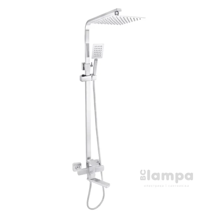 Змішувач душова система KRONER KRP EDELSTAHL KUBUS-ESG063 (CV022978)