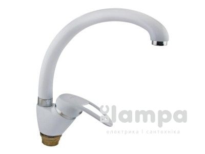 Смеситель ZEGOR кухня бокова DYU-А181-W білий (3043)