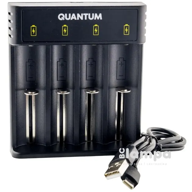 Зарядний пристрій Quantum QM-BC2040 для LI-LON 3.7V акум. 4-slot (USB)