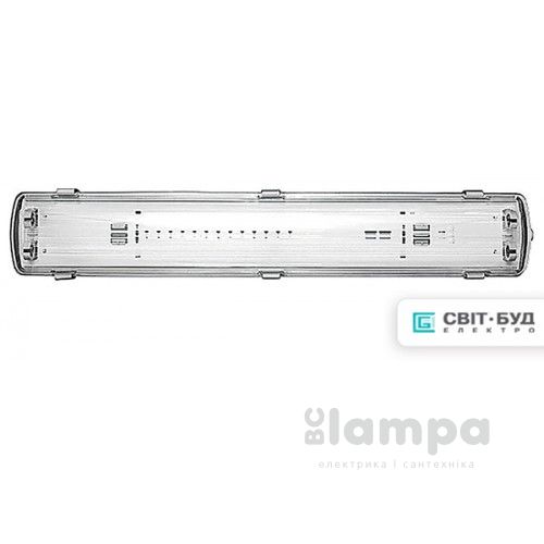 Светильник корпус для LED ламп T8 2*1200mm G13 IP65 LEBRON (38-00-64)