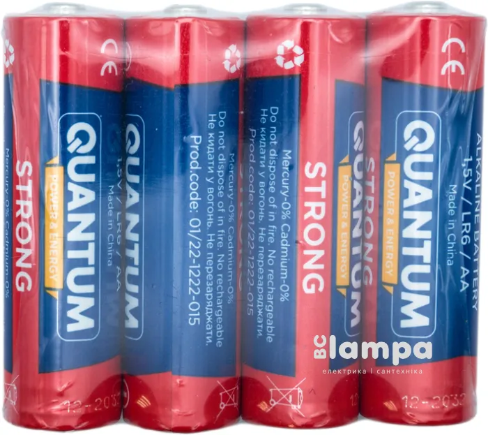 Батарейка QUANTUM STRONG LR6 AA сольова