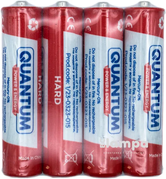 Батарейка QUANTUM HARD LR3 AAA сольова