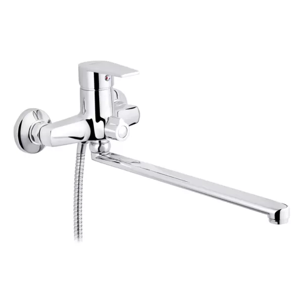 Змішувач KRONER ванна Oker-C070 довгий гусак (CV019668)