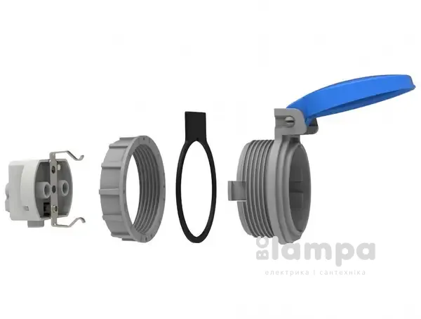 Силова розетка BEMIS EURO врізна BY8-1402-2440 IP44 (159063)