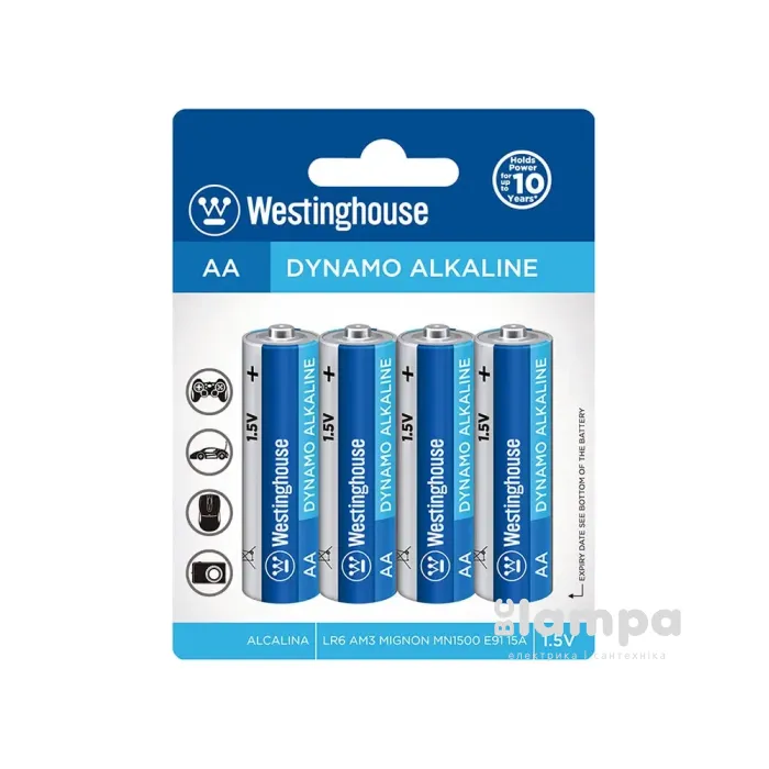 Батарейка WESTINGHOUSE Standard alkaline АА LR06 (LR6-SP4N)