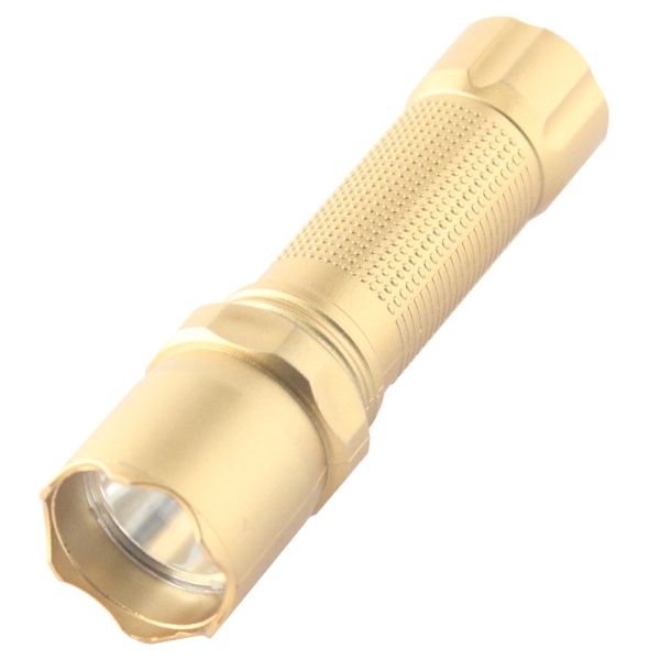 Ліхтар QUANTUM ручний Mini gold 3W LED з USB (QM-FL1041)
