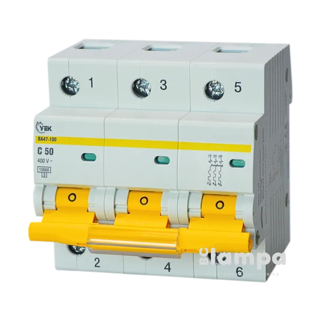 Автоматичний вимикач IEK BA47-100 3Р  50А C