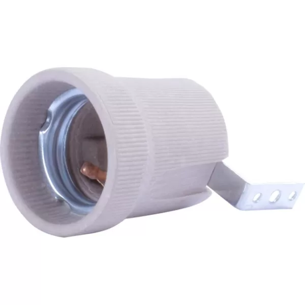 Патрон керамічний E27 Китай з тримачем (s9100014)