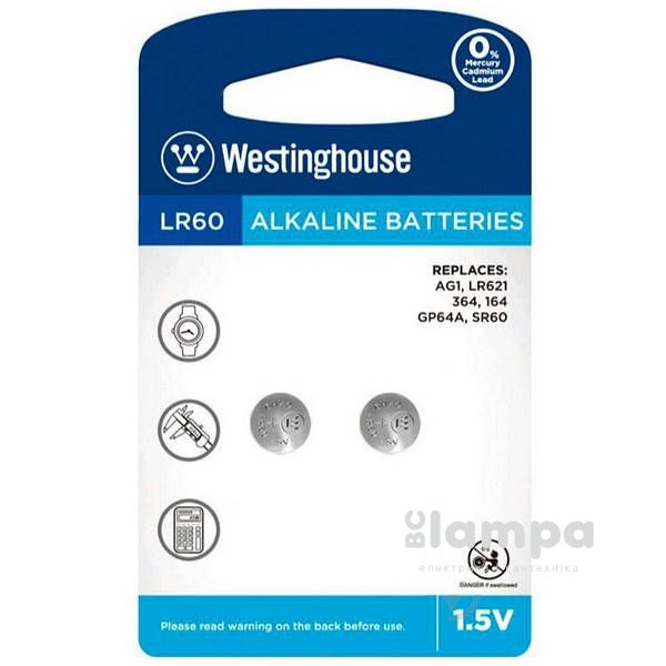 Батарейка AG01 WESTINGHOUSE (LR60)