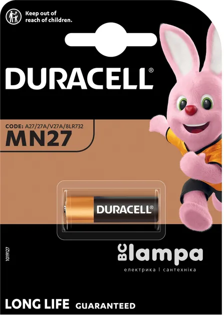 Батарейка DURACELL 12V A27 (MN27) - ціна за1шт.