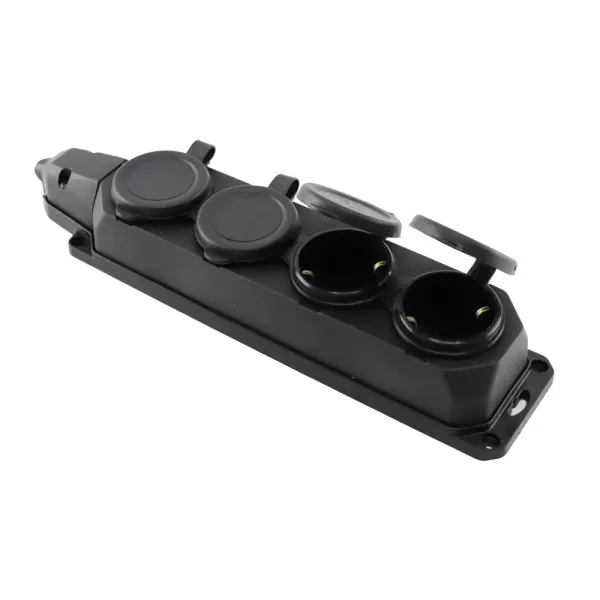 Колодка MUTLUSAN 4 гнізда с з/к 16А  каучук IP44 (010083500294) (65-88-08/62-55-27) s9100039