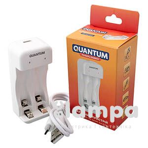 Зарядний пристрій Quantum QM-BC1020 для NI-MH/NI-CD 1.2V акум. AA/AAA 2-slot (USB)