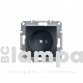 Schneider Electric Asfora антрацит розетка 1- на з/к (90002305 / ЕРН2900171)
