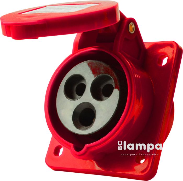 ГВ 3/16А Гнездо внутреннее силовое eNEXT 230В, 16A 3P внутрішня 413,16 (p012010)