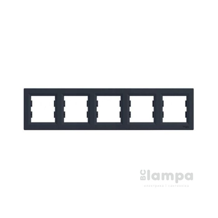 Schneider Electric Asfora антрацит рамка горизонтальна 5 - на (ЕРН5800571)