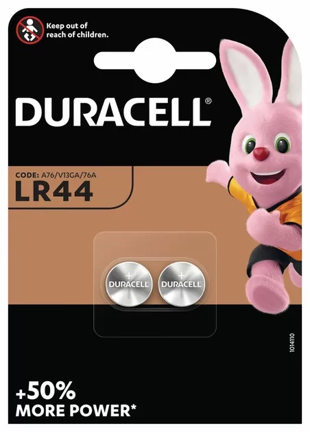 Батарейка AG13  DURACELL (LR44/A76/V13GA)